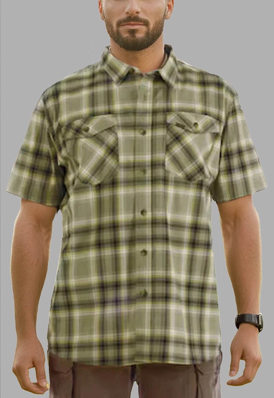 Summit Plaid SS — Driftwood